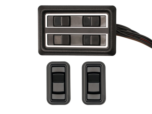 Power Window Switch Kit (Front & Rear / Black) Holden VB VC VH VK VL Commodore - H1446
