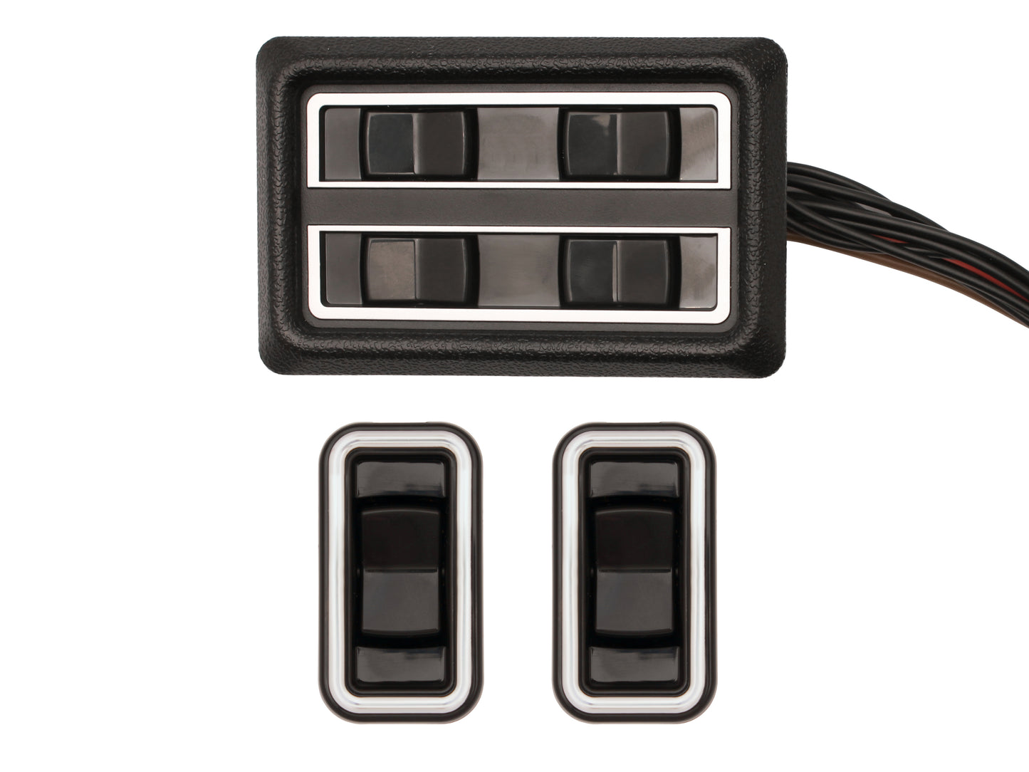 Power Window Switch Kit (Front & Rear / Chrome) Holden VB VC VH VK VL Commodore - H1447