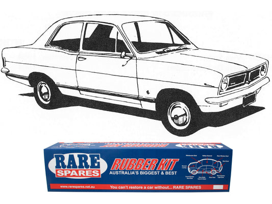 Body Rubber Kit Holden HB Torana Coupe (Black) - HB1