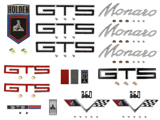 Badge Kit HG Holden Monaro GTS 350 - HGBK12