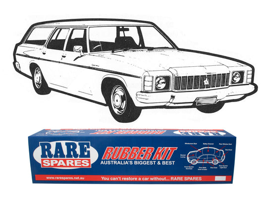 Body Rubber Kit Holden HJ HX HZ Wagon (Black) - HJ2