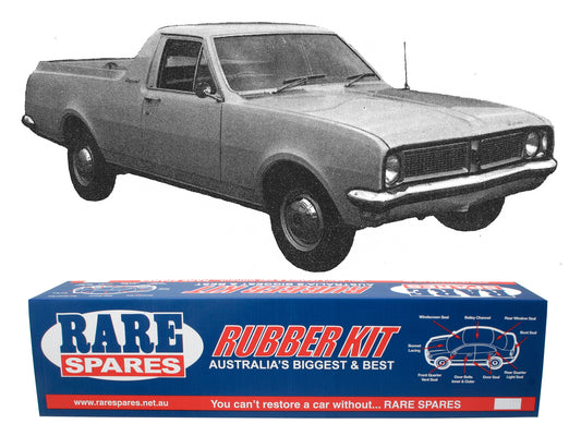 Body Rubber Kit Holden HK HT HG Kingswood Ute (Grey) - HK8G