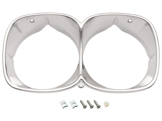 Holden HQ ANNODISED TWIN Headlight Surround x1 Rim Premier + LS Monaro - HLR1008C