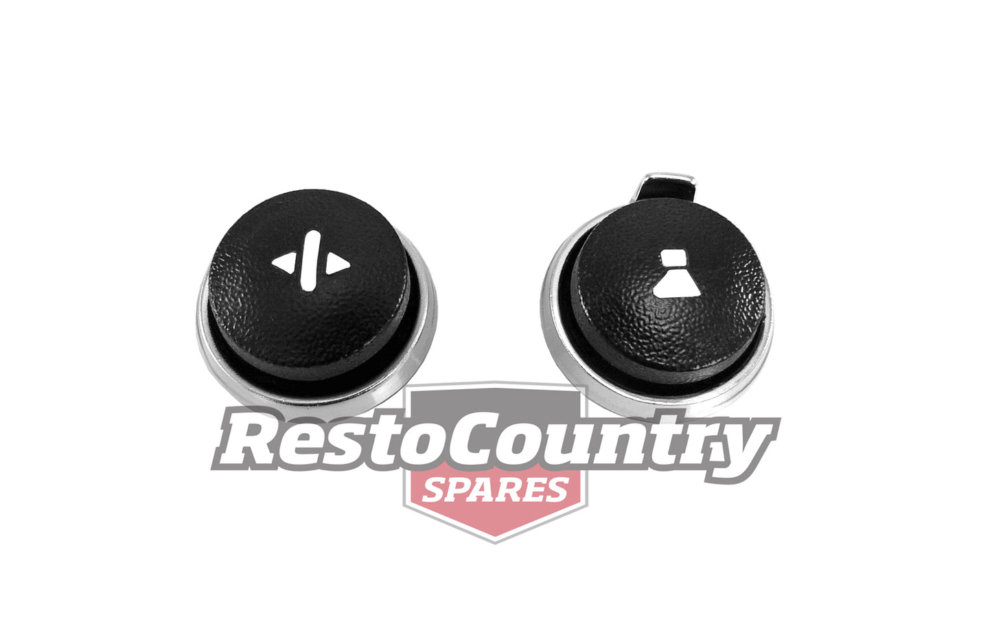 Holden Radio /Stereo Knob Set Chrome LH LX Torana AUSTRALIAN MADE dash nob am fm - HOL126