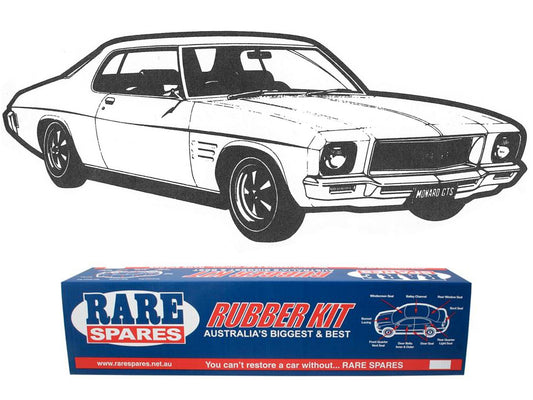 Body Rubber Kit Holden HQ HJ HX Coupe (Mid Brown) - HQ4MB