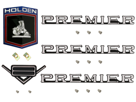 Badge Kit HQ Holden Premier V8 - HQBK6