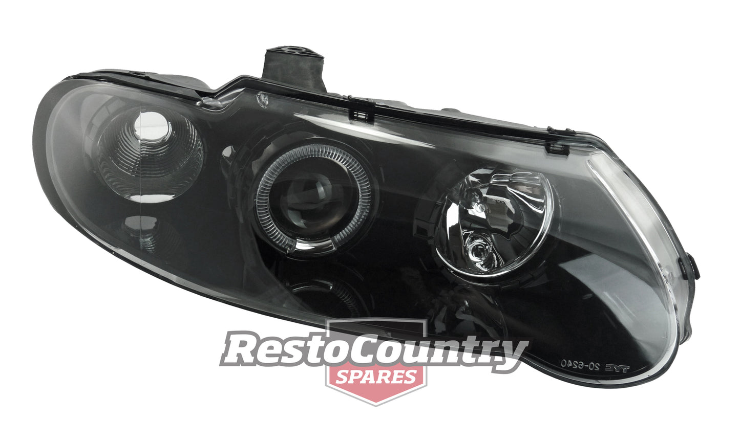 Holden Commodore ANGEL EYES Headlight x1 RIGHT VX VU BLACK Executive S SS 00-02 - IVX4500NKR