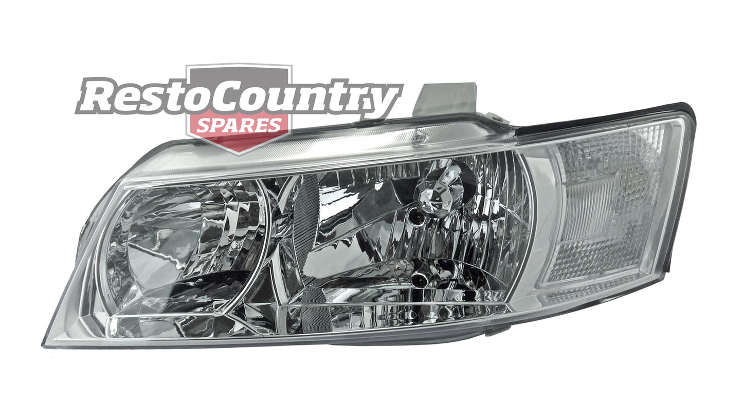 Holden Commodore Halogen Chrome Headlight x1 LEFT VZ Executive 2004-07 light - IVZ4500NAL