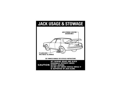 Jack Usage Decal Ford XD - JD2004