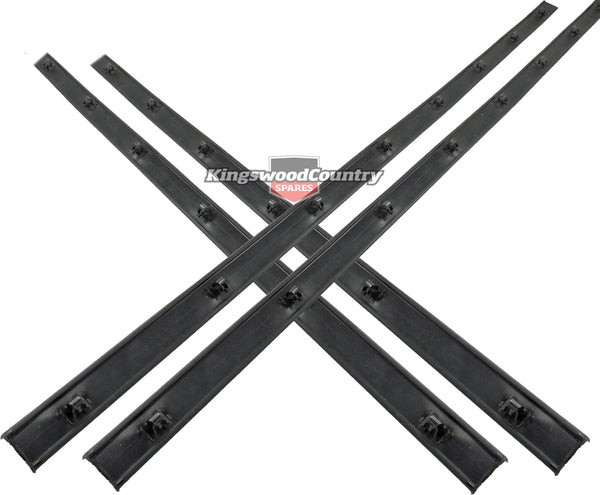 Holden Door Belt Weather Seal Strip FRONT +REAR OUTER x4 HQ HJ HX HZ Sedan Wagon - K10501-503