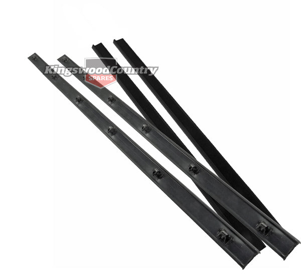 Holden Door Belt Weather Seal Strip REAR OUTER+INNER x4 HQ HJ HX HZ weatherstrip - K10503-504