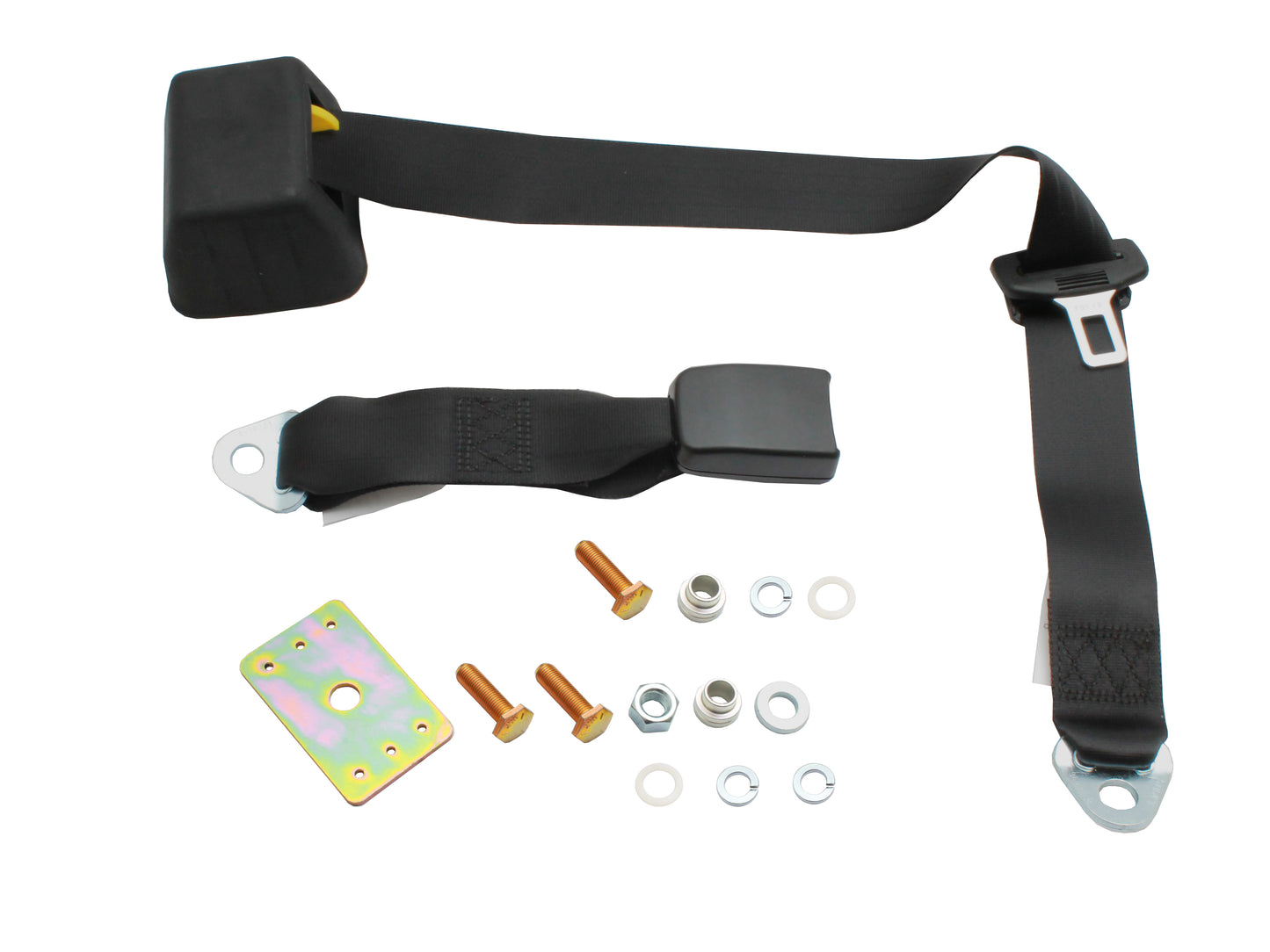 Parcel Shelf Mount Inertia Seat Belt (Black - 275mm Web Stalk) Universal - K1511