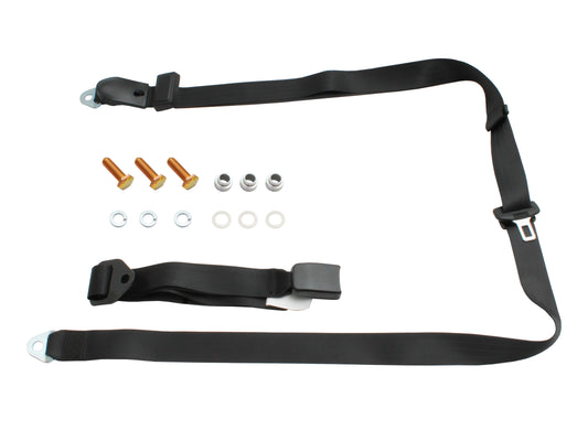 Lap Sash Seat Belt (Grey - Adjustable Web Stalk) Holden / Ford - K2257GY