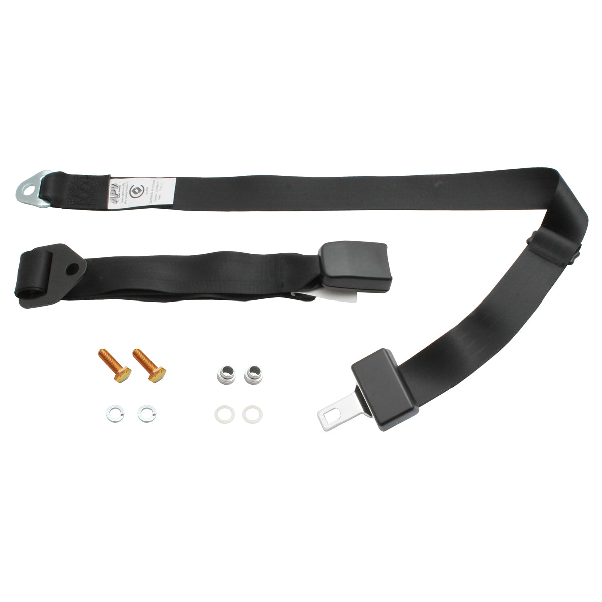 Centre Lap Seat Belt (Black - 275mm Web Stalk) Holden / Ford - K1637