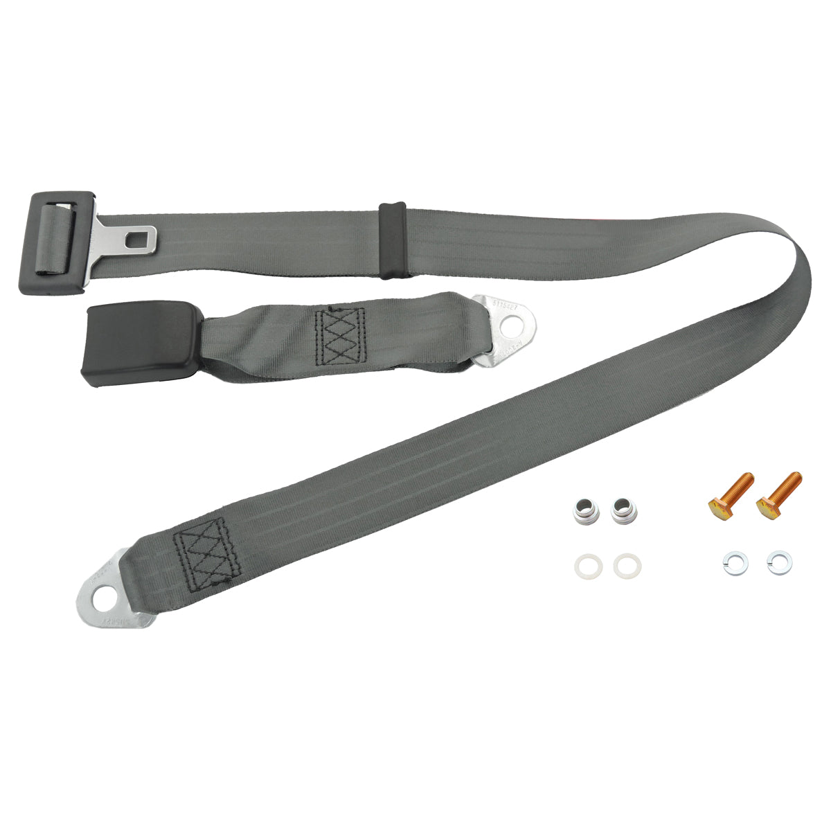 Centre Lap Seat Belt (Grey - 275mm Web Stalk) Holden / Ford - K1637GY
