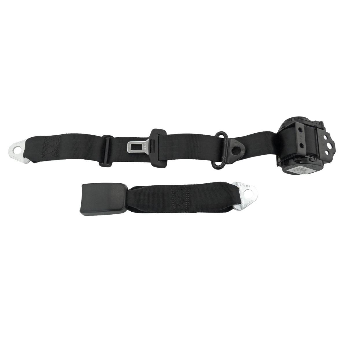 Under Parcel Shelf Mount Inertia Seat Belt (Black - 275mm Web Stalk) Holden VB VC VH SLE Sedan - K8861