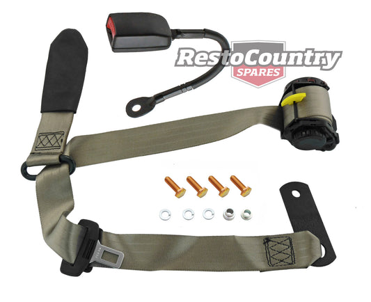 Drop Link Inertia Seat Belt (Cappuccino - 385mm Solid Stalk) Holden / Ford Coupe - KDL1513C