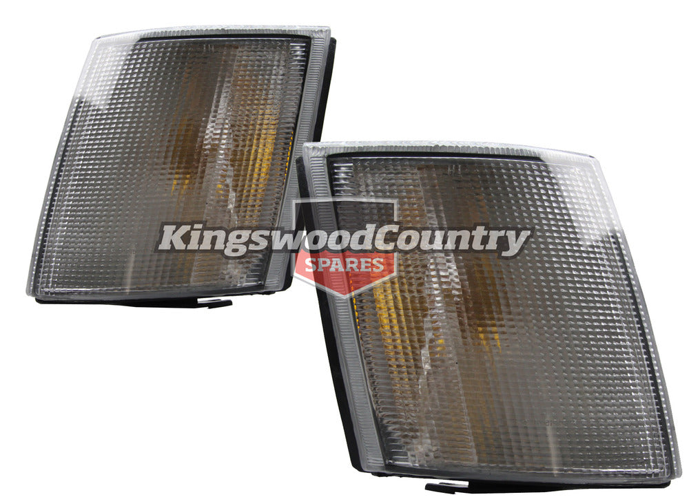 Holden Commodore Clear lens Front Indicators PAIR VH VK NEW turn signal - KGVH-21011L-R