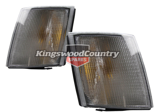 Holden Commodore Clear lens Front Indicators PAIR VH VK NEW turn signal - KGVH-21011L-R