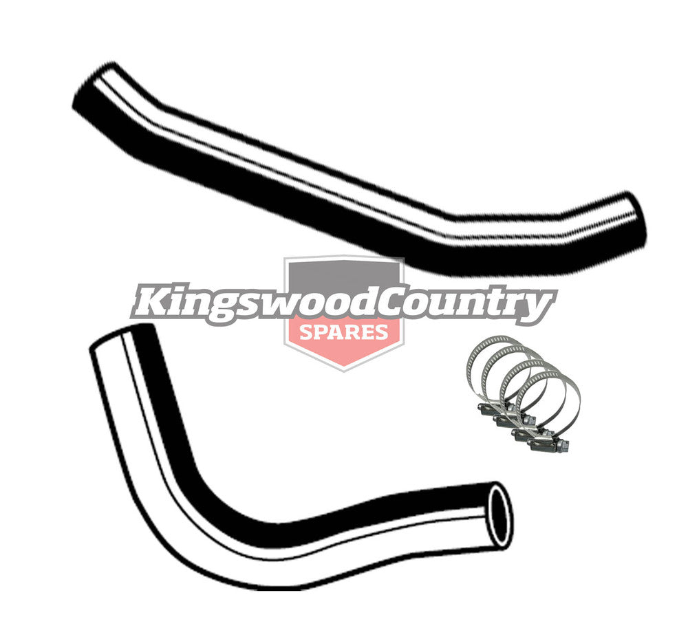 Holden Service Radiator Hose +Clamp Kit HQ V8 350 Chev Monaro rubber - KH10
