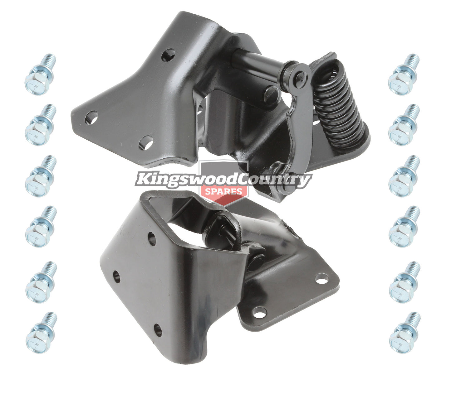 Holden Door Hinge + Bolts NEW Right Front Upper + Lower HQ HJ HX HZ WB - KH1200-1202