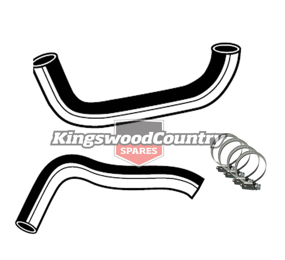 Holden Service Radiator Hose +Clamp Kit WB V8 253 308 4.2 5.0 ltr With Air Con - KH17