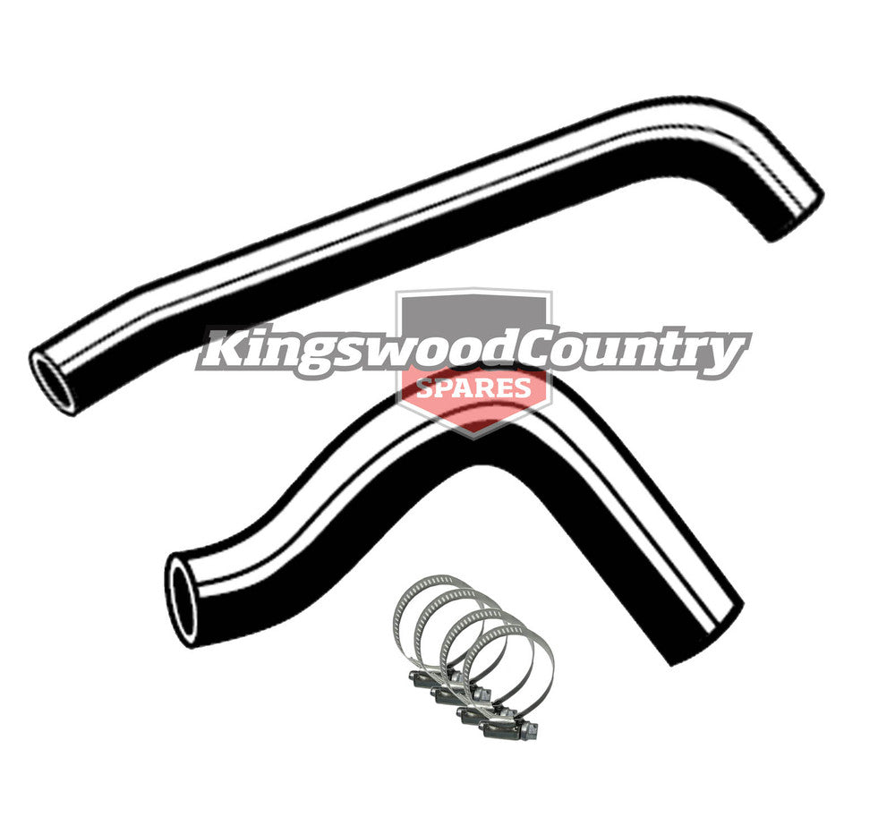 Holden Service Radiator Hose +Clamp Kit HT HG V8 253 308 -No Air Con - KH2