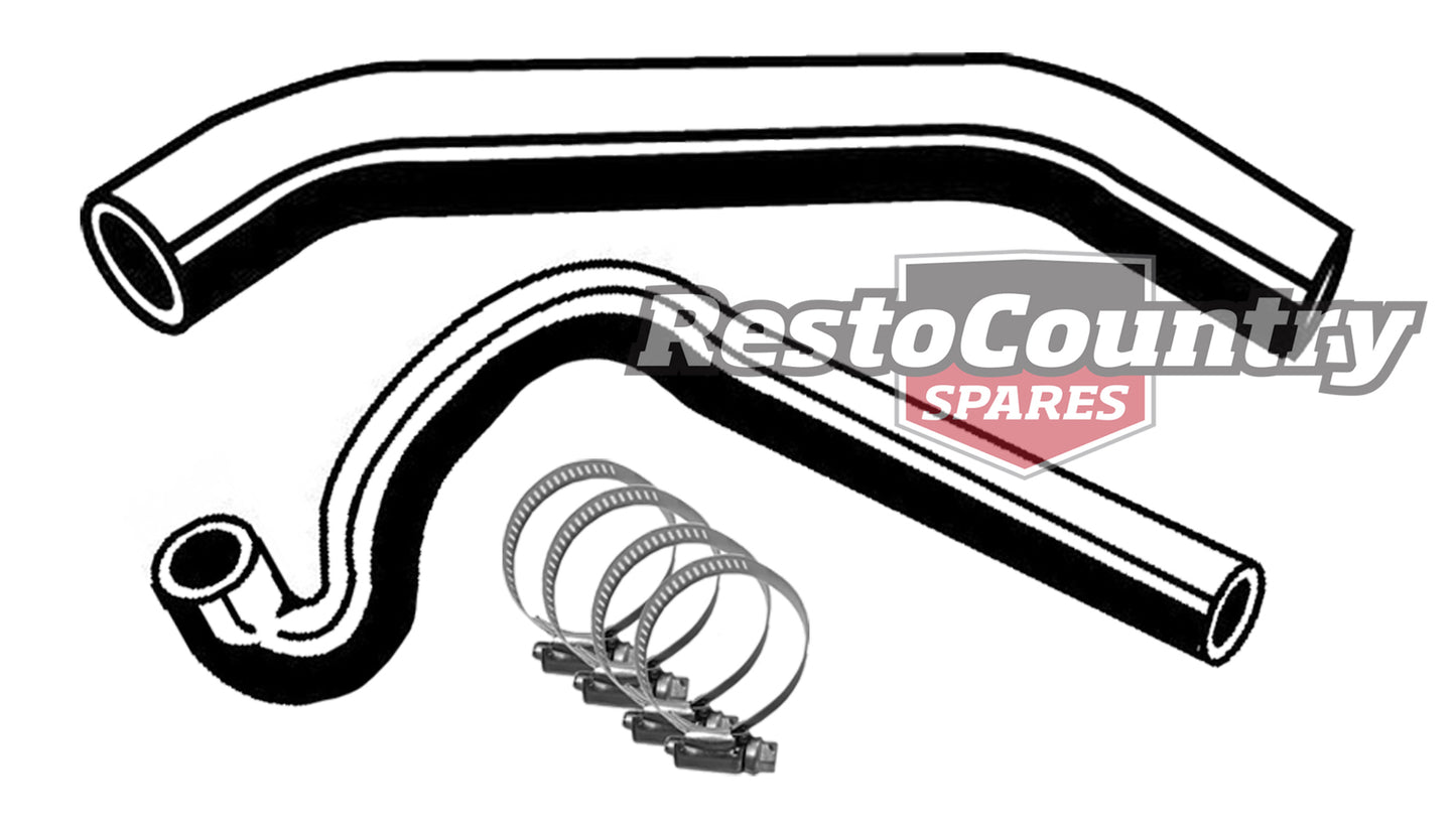Holden Commodore Service Radiator Hose Upper + Lower + Clamps VL 6Cyl 2.0 3.0 RB - KH21