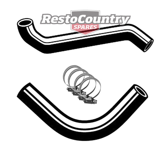 Holden Service Radiator Hose + Clamp Kit LH LX 6cyl 173 202 No Air Con - KH23