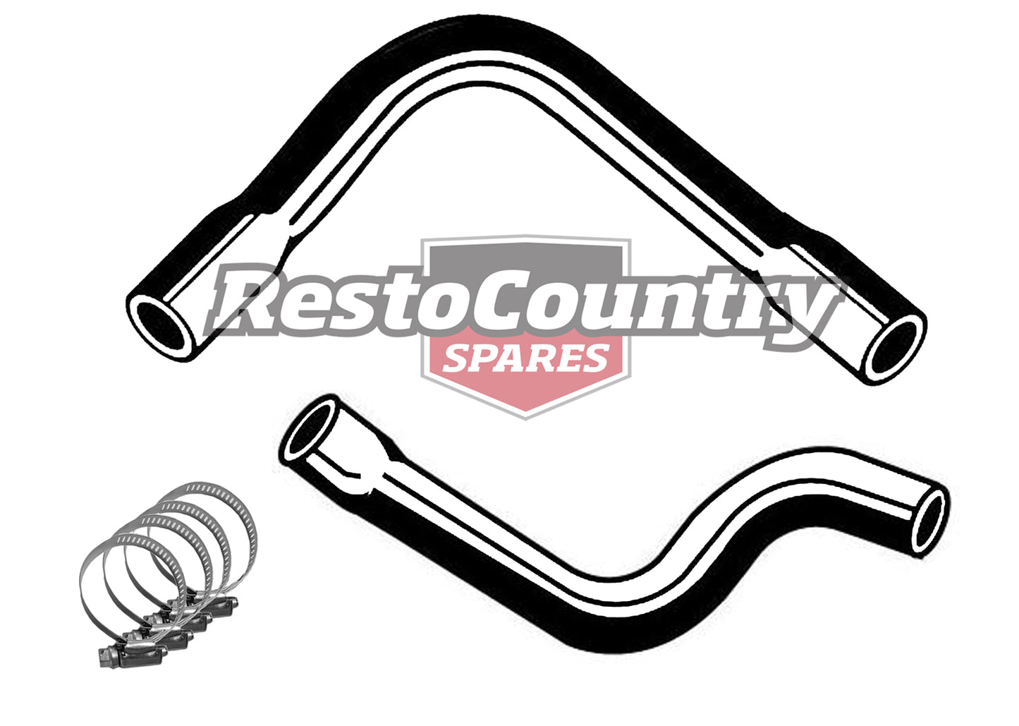 Holden Service UPPER +LOWER Radiator Hose+Clamp Kit VN VG VP VQ VR VS V8 5.0 304 - KH27