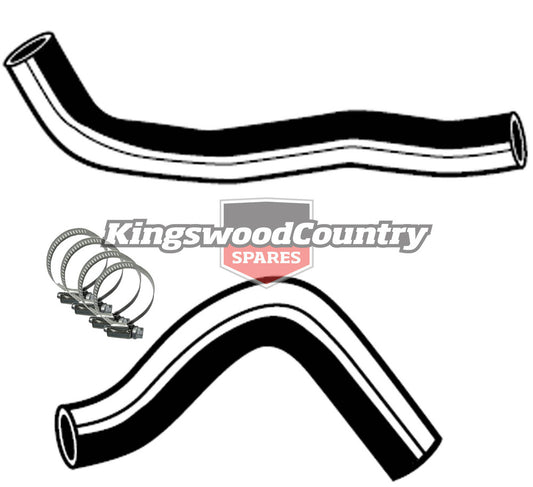 Holden Service Radiator Hose +Clamp Kit HT HG V8 253 308 -With Air Con - KH3