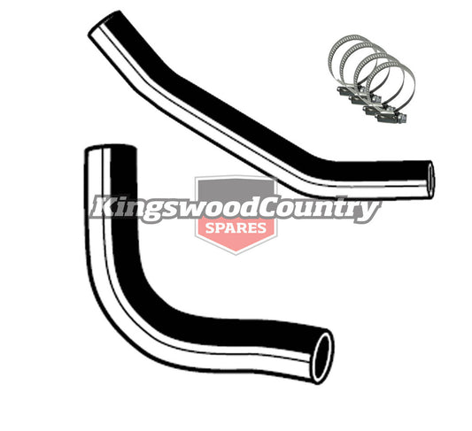 Holden Service Radiator Hose + Clamp Kit HT HG V8 350 Chev engine cool - KH4