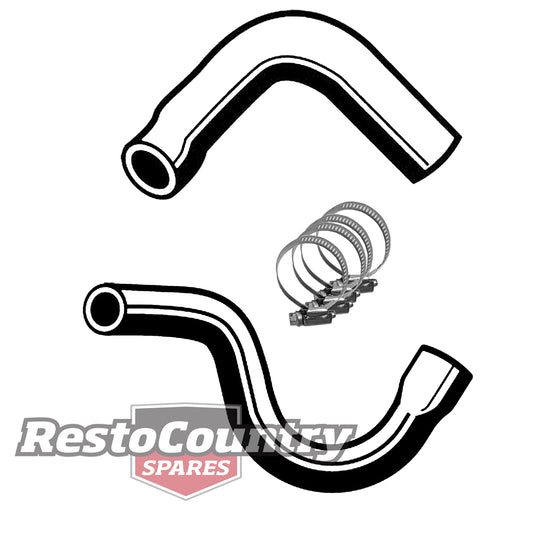 Ford Service UPPER + LOWER Radiator Hose+Clamp Kit ZA ZB 6 Cylinder 200 221 - KH49
