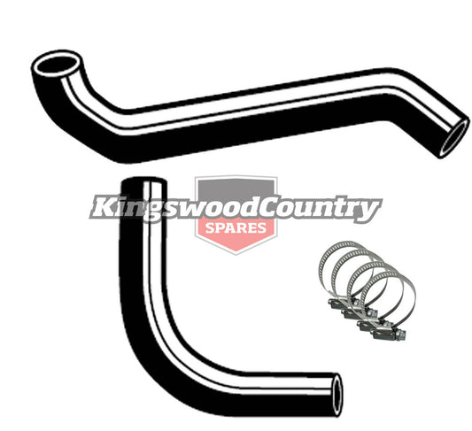 Holden Service Radiator Hose +Clamp Kit HQ HJ HX HZ 6cyl 173 202 No Air Con - KH5