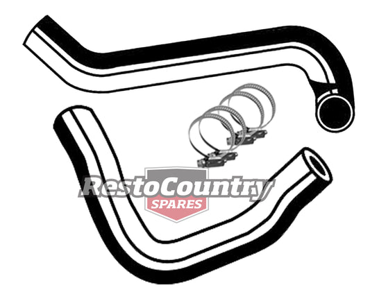 Ford Service UPPER + LOWER Radiator Hose Kit ZF ZG ZH 302C 351C 2V NON A/C - KH50-a
