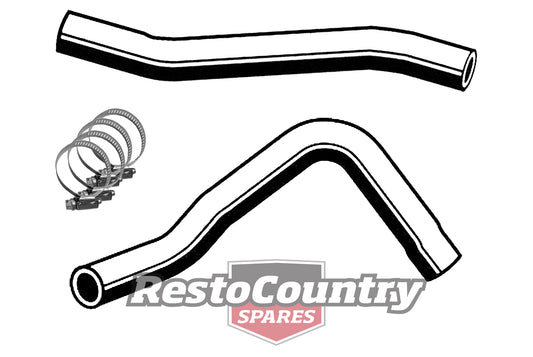 Ford Service UPPER + LOWER Radiator Hose+Clamp Kit XD XE V8 302 351 4.9 5.8 pipe - KH32