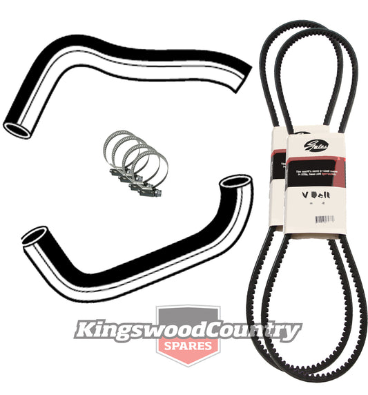 Holden Service Radiator Hose +Clamp +Fan+AC Belt Kit WB V8 253 308 4.2 5. Air #F - KHB17
