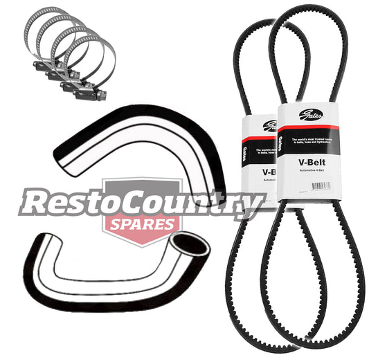 Holden Torana Service Radiator Hose +Clamp+Fan+ A/C Belt LC 6cyl 138 161 173 186 -KHB23 - KHB23