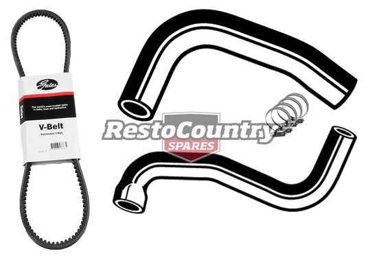 Ford Service Kit Fan Belt +Radiator Hose + Clamp Kit 6Cyl XY 200 3.3 Upper+Lower -KHB51 - KHB51