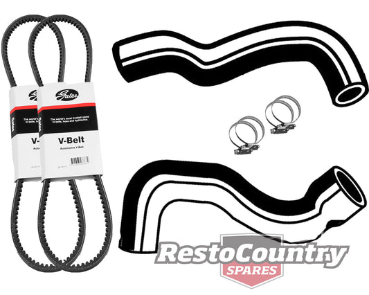 Ford Service Kit Fan + P/S Belt + Radiator Hose Kit XC 6Cyl 4.1 WITH A/C service -KHB58-a - KHB58-a