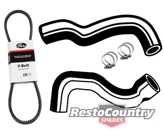 Ford Service Kit Fan Belt +Radiator Hose+Clamp Kit XC 6Cyl 4.1 WITH A/C -KHB58 - KHB58