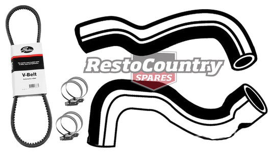Ford Service Kit Fan Belt + Radiator Hose Kit 6Cyl XD XE ZJ NON A/C 3.3 4.1 - KHB63