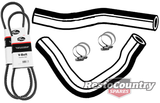 Ford Service Kit Alt / Fan+ A/C Belt + Radiator Hose Kit XC V8 351 5.8 Cleveland -KHB67-a - KHB67-a