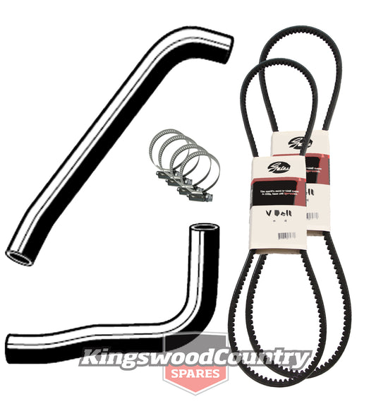 Holden Service Radiator Hose +Clamp +Fan +AC Belt Kit HQ HJ HX HZ V8 253 308 #F - KHB8