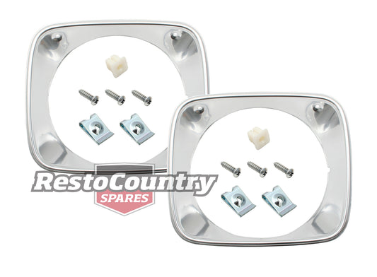 Holden Torana LH LX Headlight Surround Rim Silver NEW x2 head light headlamp rims - KHLR1003_x2