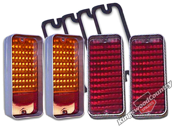 Holden HQ Rear Taillight Indicator Brake Lens x4 Sedan Monaro HJ HX LE Coupe stop - KHQ-TL-IN_x4