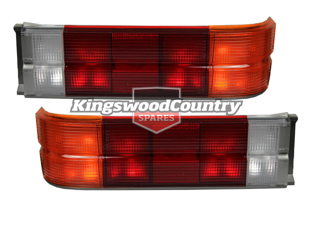 Holden VL SL Commodore Taillight PAIR Grey Left + Right Sedan executive turbo brake stop - KIVL8000NAx2