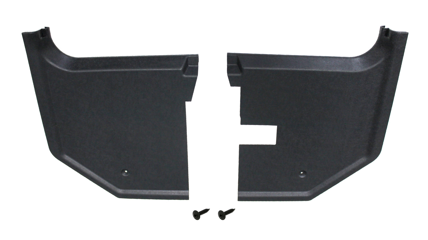 Ford Kick Panel + Screws Pair LEFT +RIGHT Black XA XB ZF ZG Falcon Fairlane trim - KP2002