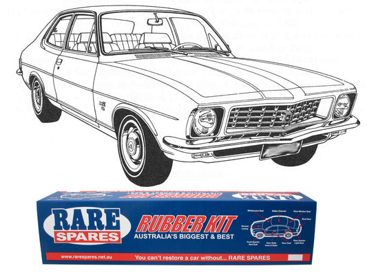 Body Rubber Kit Holden LC LJ Torana Coupe (Mid Brown) - LC1MB