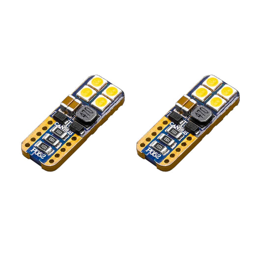 STEDI Interior Lighting T10 W5W Wedge LED Globes x2 -LEDCONV-T10-8SMD - LEDCONV-T10-8SMD